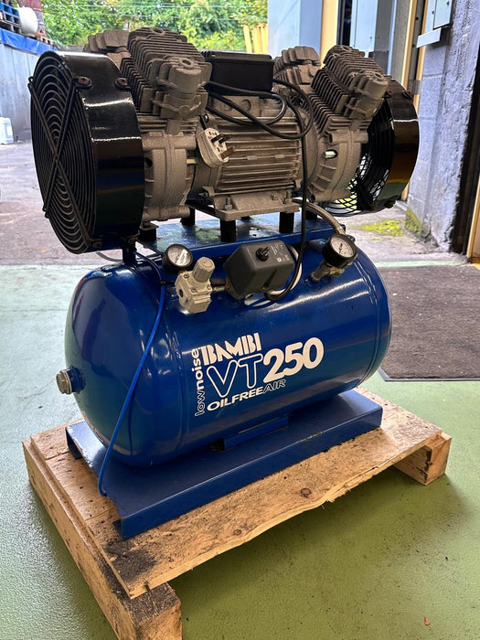 Bambi VT250 Oil Free Compressor 8 Bar 10 cfm