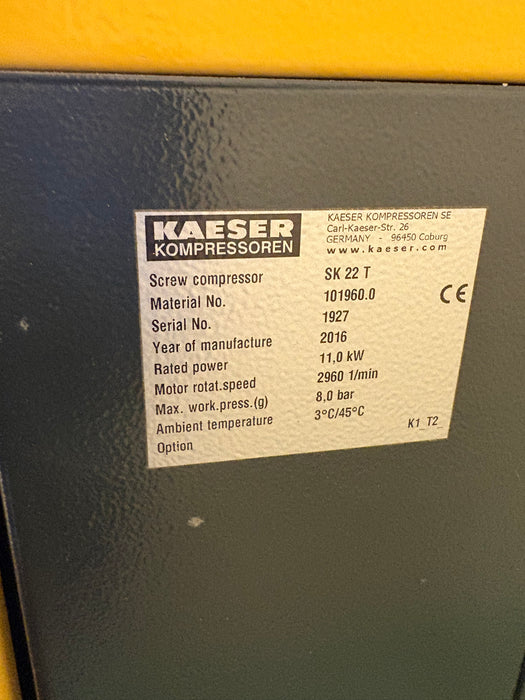 HPC SK22T compressor/dryer package