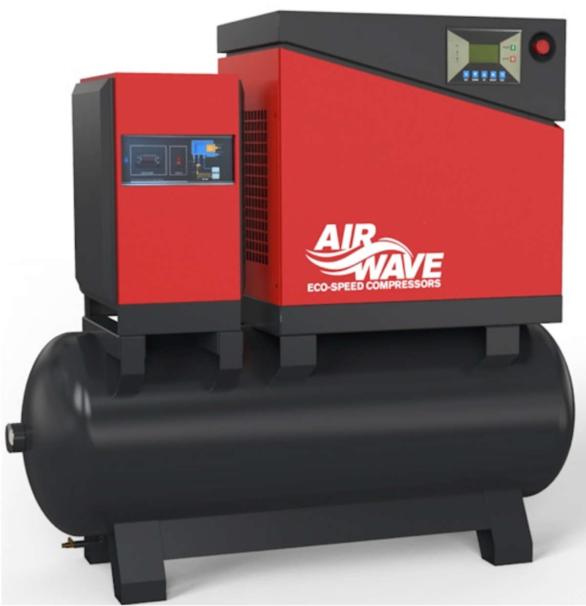 Airwave Eco-Speed, 7.5hp/5.5Kw, Screw Compressor, 21 CFM, 10 Bar, 350L ...