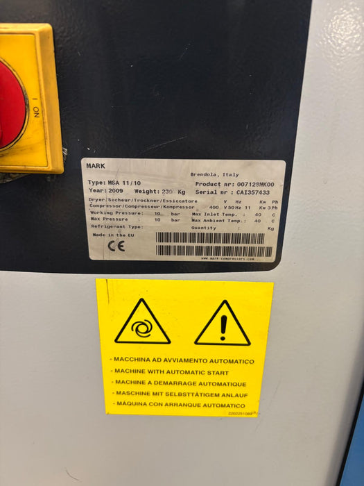 11kw 10 bar Mark Screw Compressor