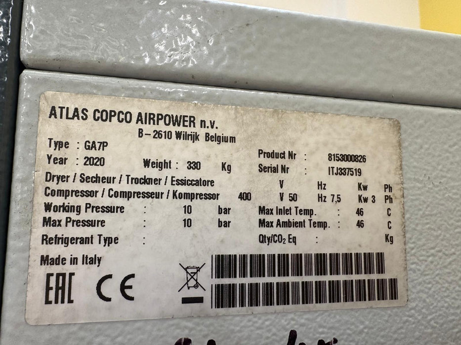Atlas Copco GA7P Screw Compressor