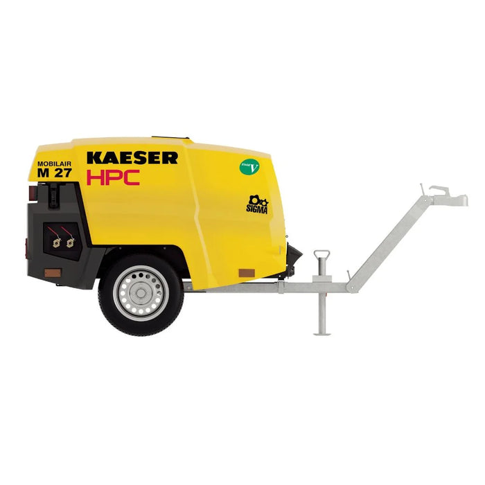 HPC Portable screw compressor M27PE 10 bar C/W Aftercooler