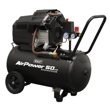 50L Oil Free V-Twin Direct Drive Air Compressor 3hp