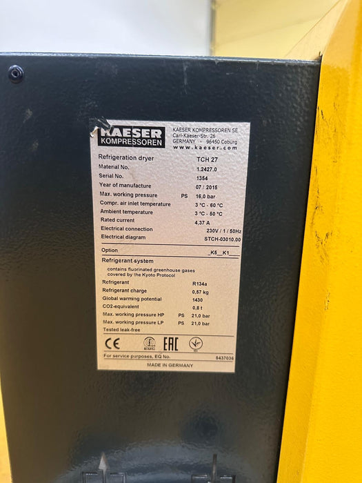 Kaseser Dryer TCH27 16Bar 91 cfm