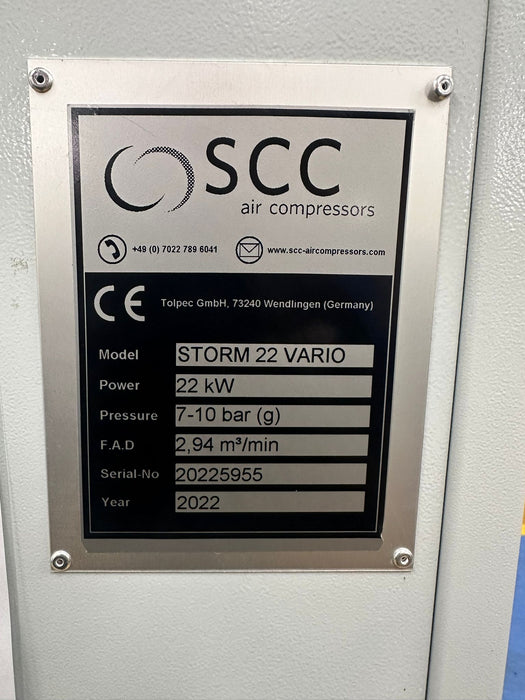 SCC Storm 22 Vario Only 3000 hours!