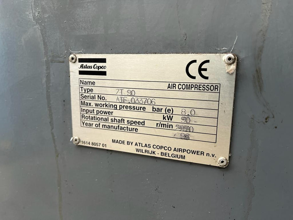 Atlas Copco ZT90 90kW 8 Bar