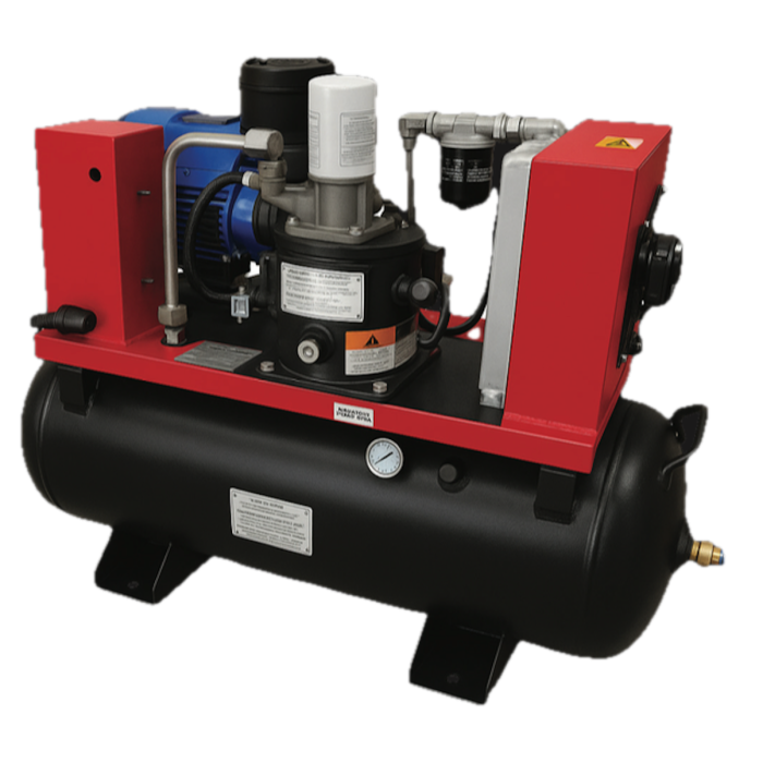 Airwave Nano-Speed, Variable Speed Compressor, 4hp/3Kw-230V, 20Amp, 12 CFM, 6-10 Bar 100L Tank Mounted